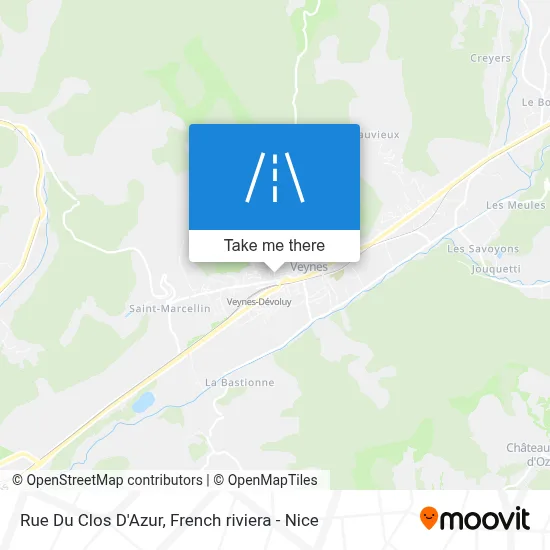 Rue Du Clos D'Azur map