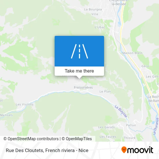Mapa Rue Des Cloutets