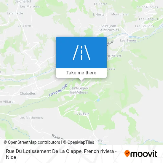 Rue Du Lotissement De La Clappe map