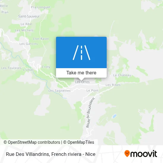 Rue Des Villandrins map