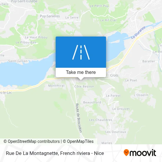 Rue De La Montagnette map