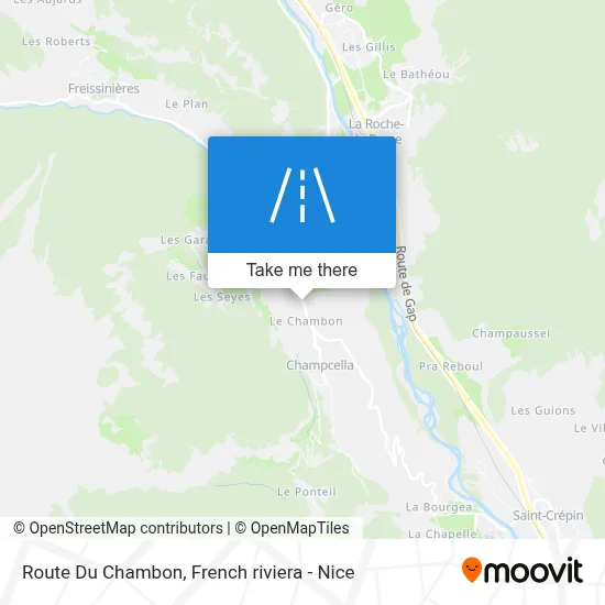 Route Du Chambon map