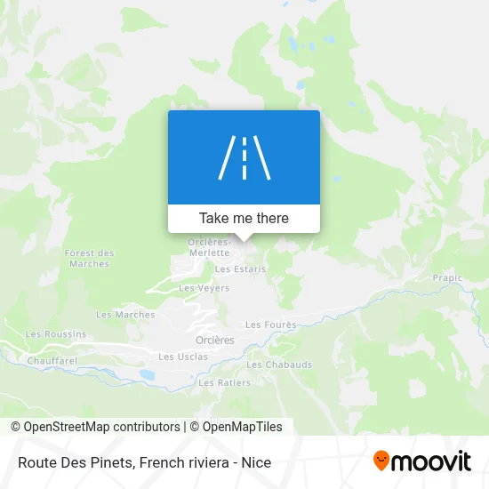 Route Des Pinets map