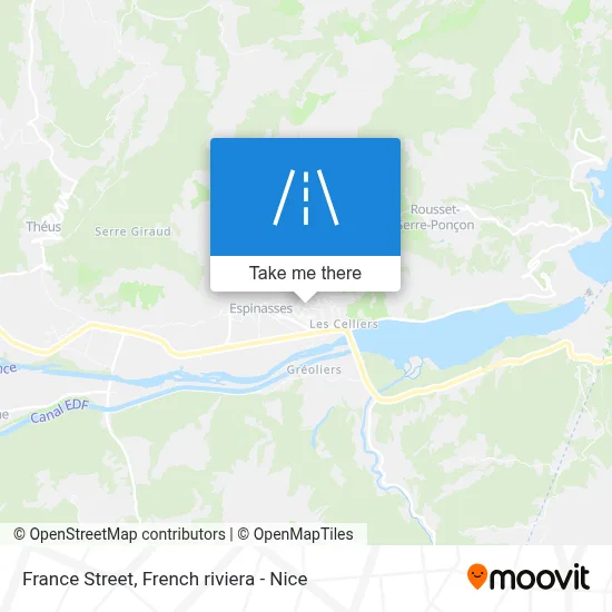 Mapa Rue De France