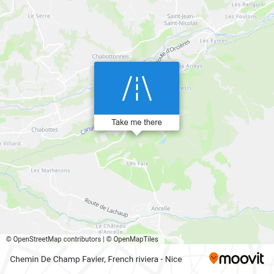 Chemin De Champ Favier map