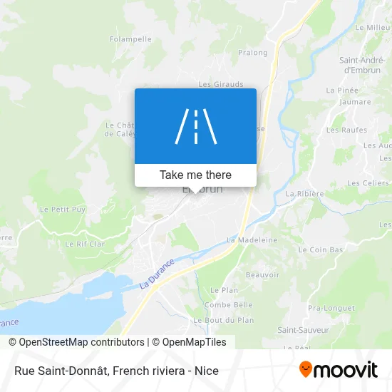 Rue Saint-Donnât map