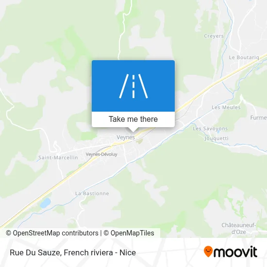 Rue Du Sauze map