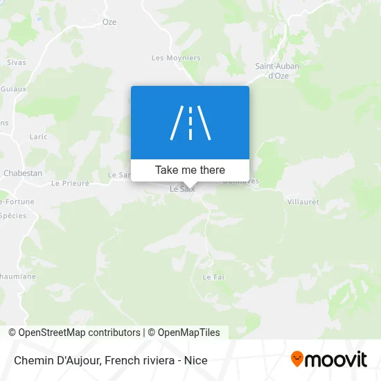 Chemin D'Aujour map