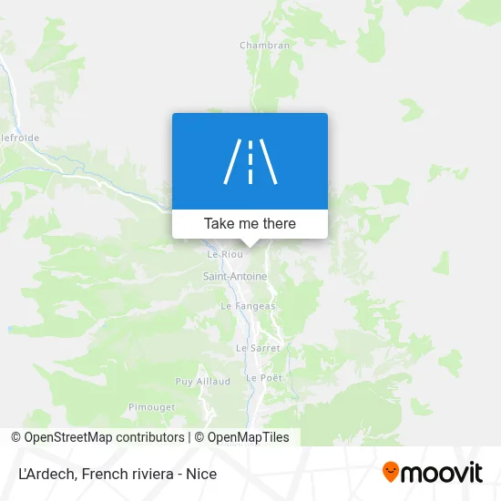 L'Ardech map