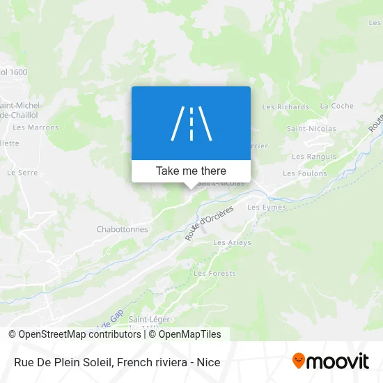 Mapa Rue De Plein Soleil