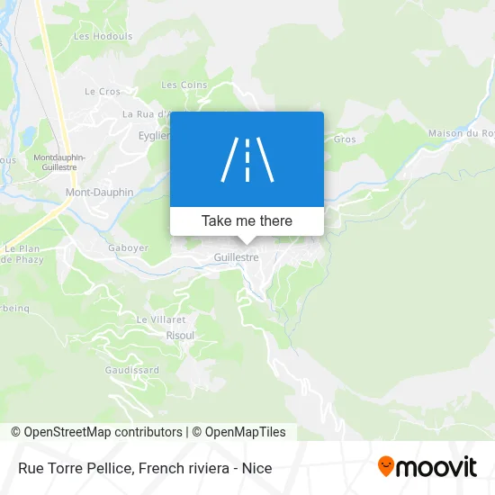 Mapa Rue Torre Pellice
