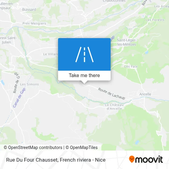Rue Du Four Chausset map