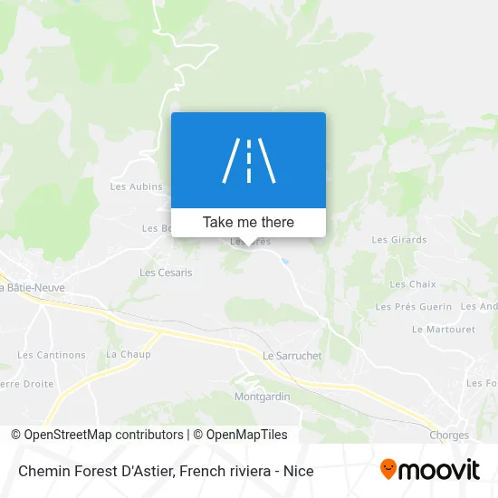 Chemin Forest D'Astier map