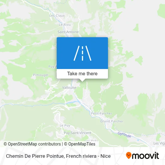 Chemin De Pierre Pointue map