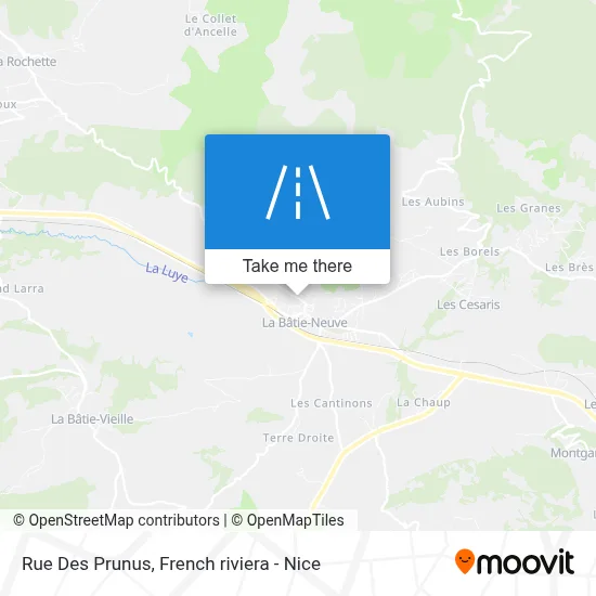 Mapa Rue Des Prunus