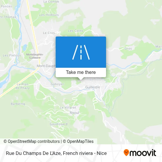 Mapa Rue Du Champs De L'Aze