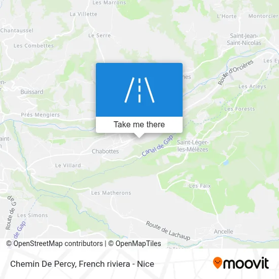 Chemin De Percy map