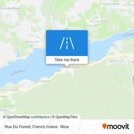 Mapa Rue Du Forest