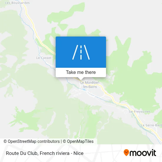 Route Du Club map