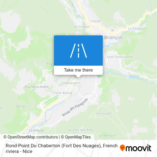 Rond-Point Du Chaberton (Fort Des Nuages) map