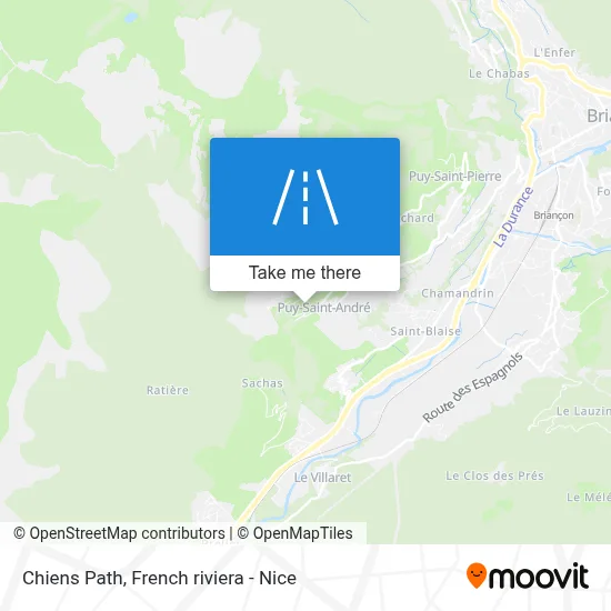 Chemin Des Chiens map