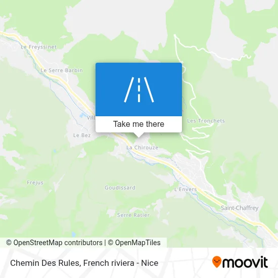 Chemin Des Rules map