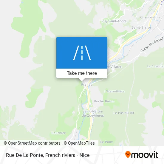 Rue De La Ponte map