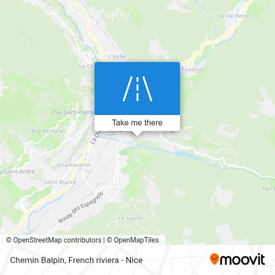 Chemin Balpin map