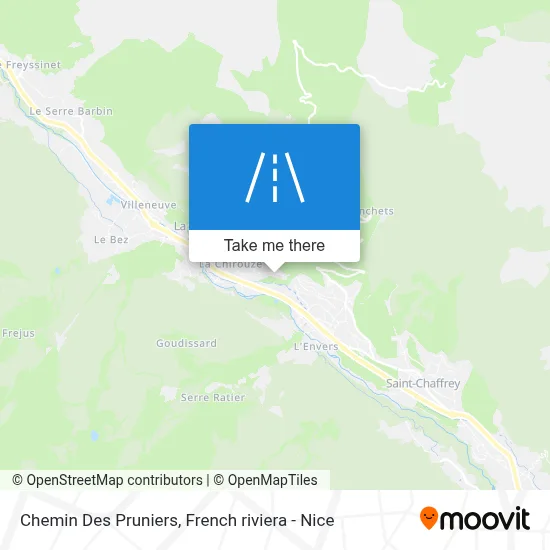 Chemin Des Pruniers map