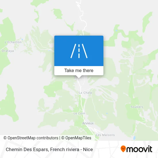 Chemin Des Espars map
