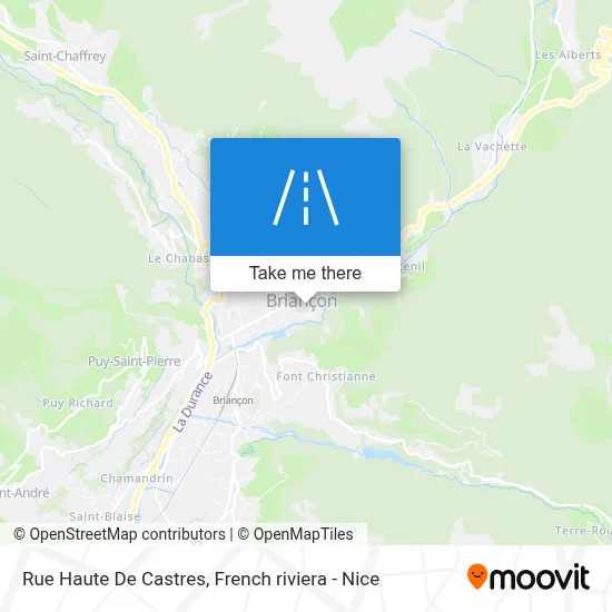 Mapa Rue Haute De Castres