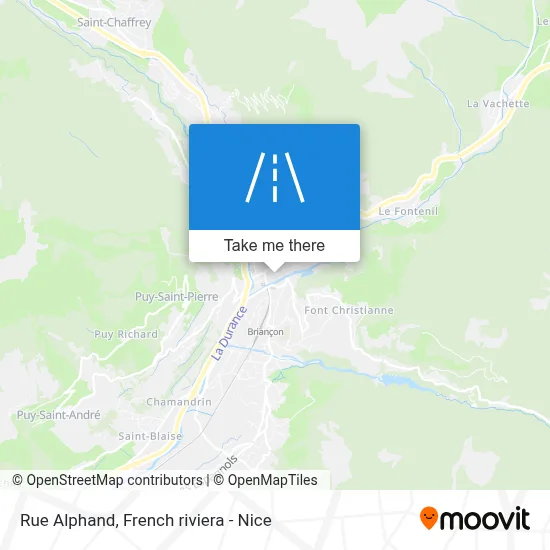 Rue Alphand map