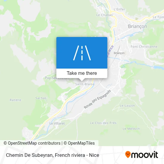 Chemin De Subeyran map