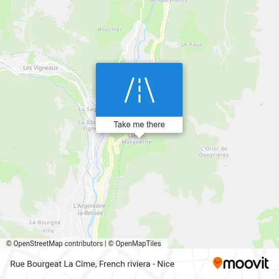 Rue Bourgeat La Cîme map