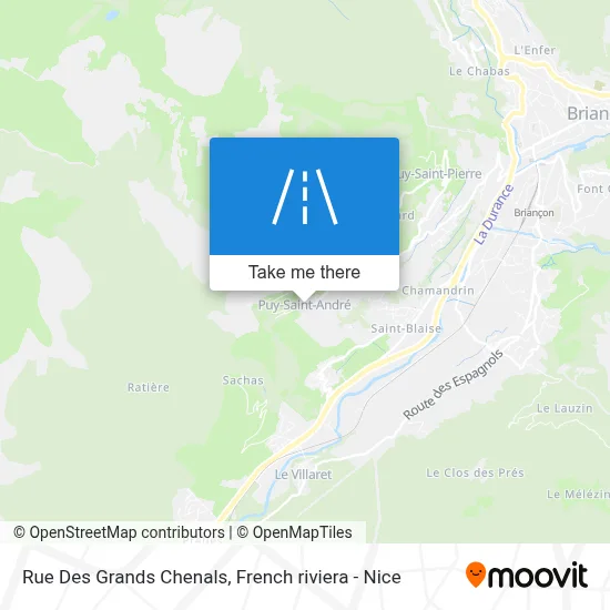 Rue Des Grands Chenals map
