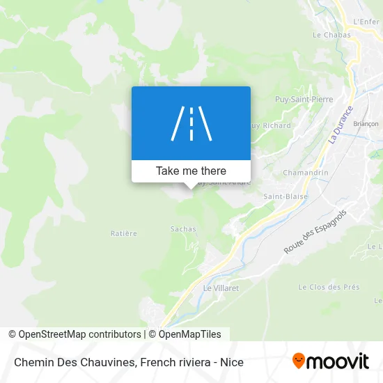 Chemin Des Chauvines map