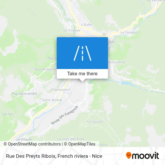 Rue Des Preyts Riboix map