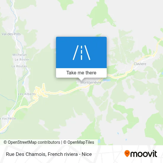Mapa Rue Des Chamois