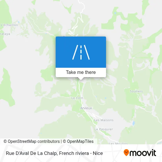Rue D'Aval De La Chalp map