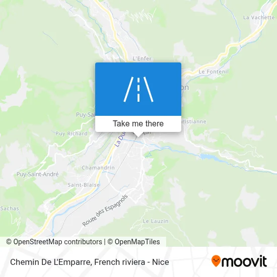 Chemin De L'Emparre map