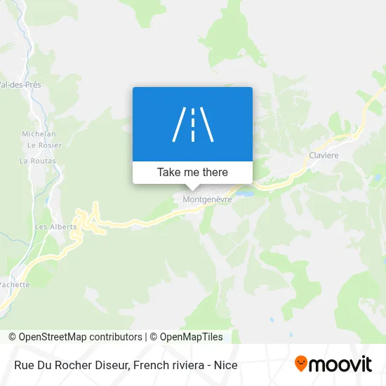 Rue Du Rocher Diseur map