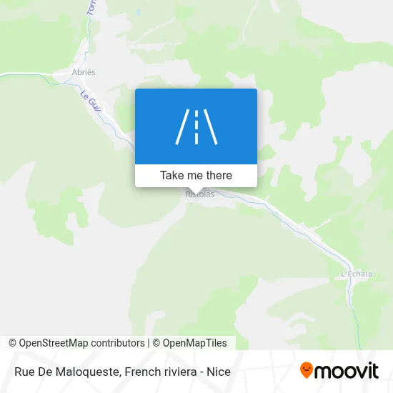 Mapa Rue De Maloqueste