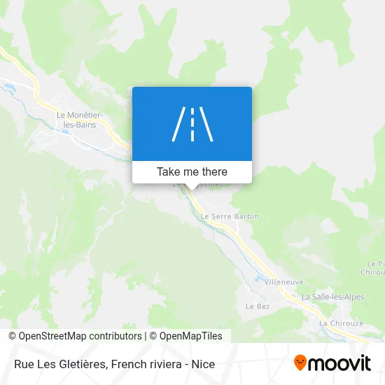 Rue Les Gletières map