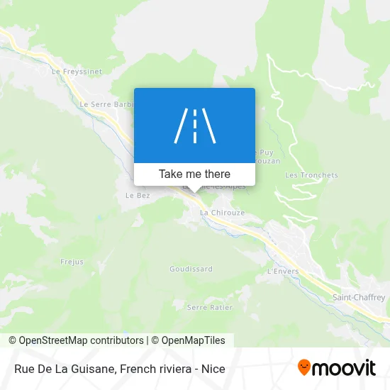 Mapa Rue De La Guisane