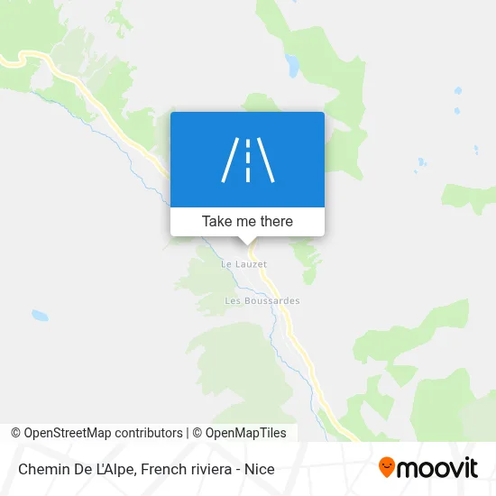 Chemin De L'Alpe map