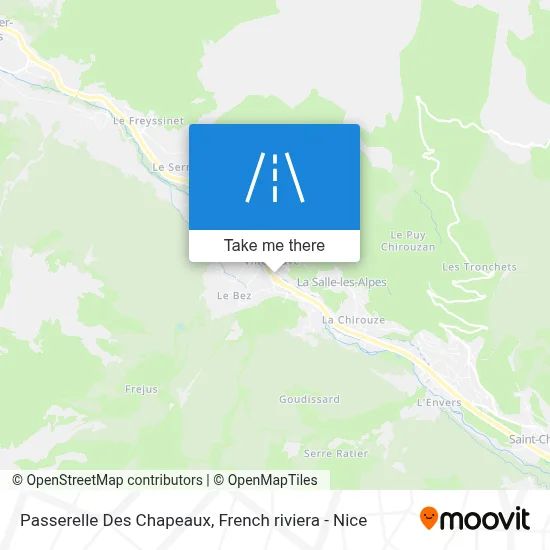 Passerelle Des Chapeaux map