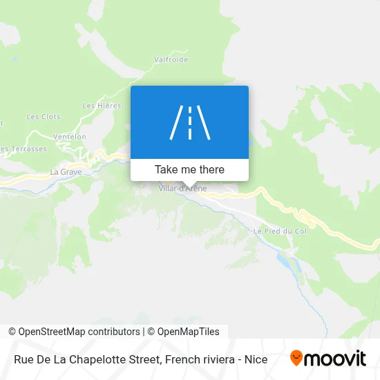 Mapa Rue De La Chapelotte