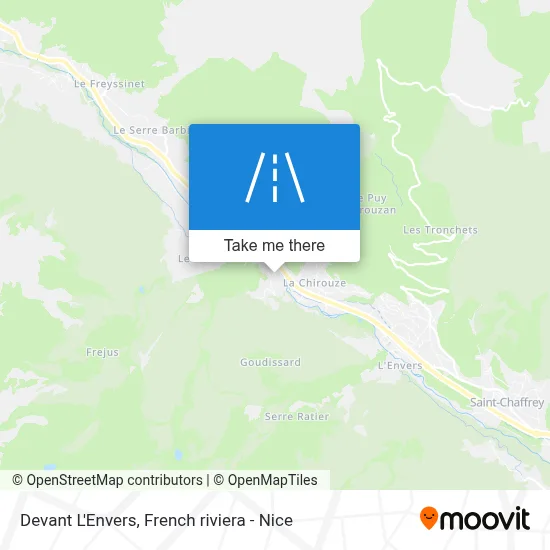 Devant L'Envers map