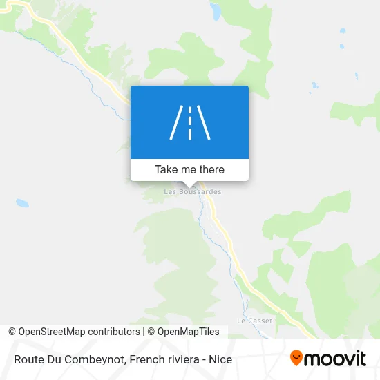 Route Du Combeynot map