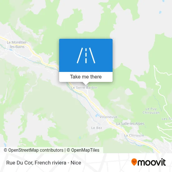 Rue Du Cor map